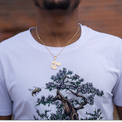 Oromia map heart odaa necklace